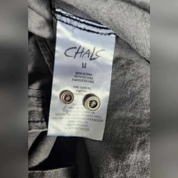 Chalc Men's Button Down Long Sleeve Medium - Picture 11 of 14